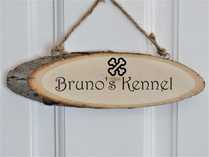 Thumbnail: Animal Home Sign For your Pet Dog Crate, Cat Basket, Hamster Cage, Horse Stable