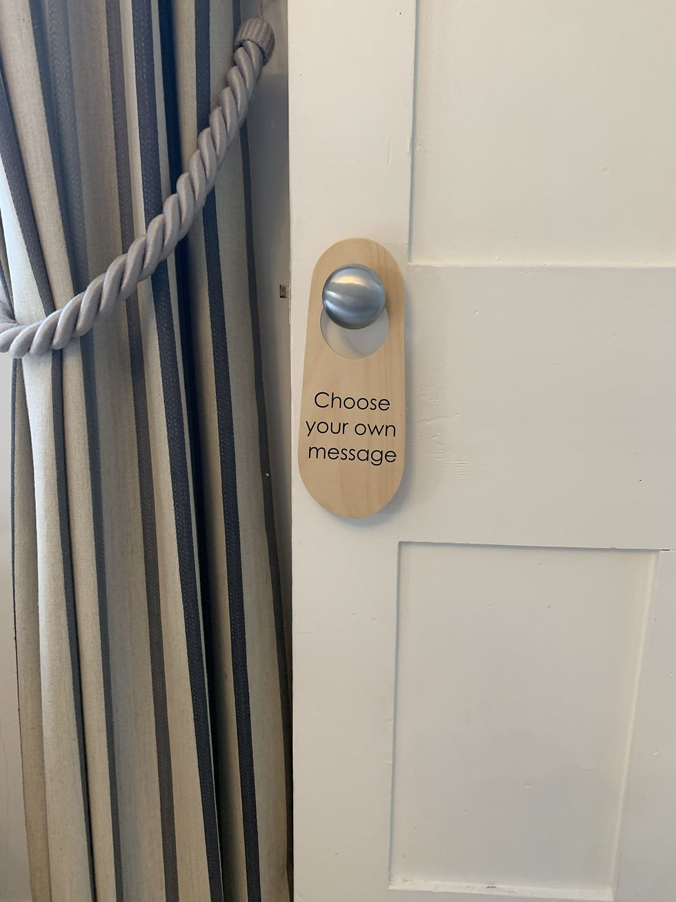 Thumbnail: Wooden Door Sign- Choose your Message. Home Office, Children's Bedroom, Hotel