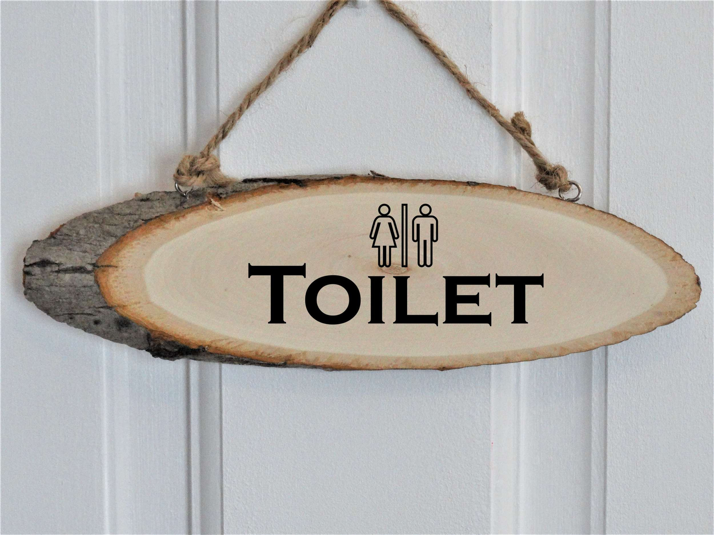 personalised engraved wooden sign for hanging on doors and walls