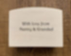 Thumbnail: Personalised Christening Money Box – Engraved Religious Wooden Keepsake