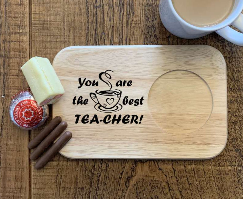 Thumbnail: Serving Board for Tea/ Coffee. Thanks You Gift for Teachers