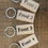 Thumbnail: Engraved Rectangular Solid Wood Keyring Keepsake Gift. Best Dad, Mum, Nan