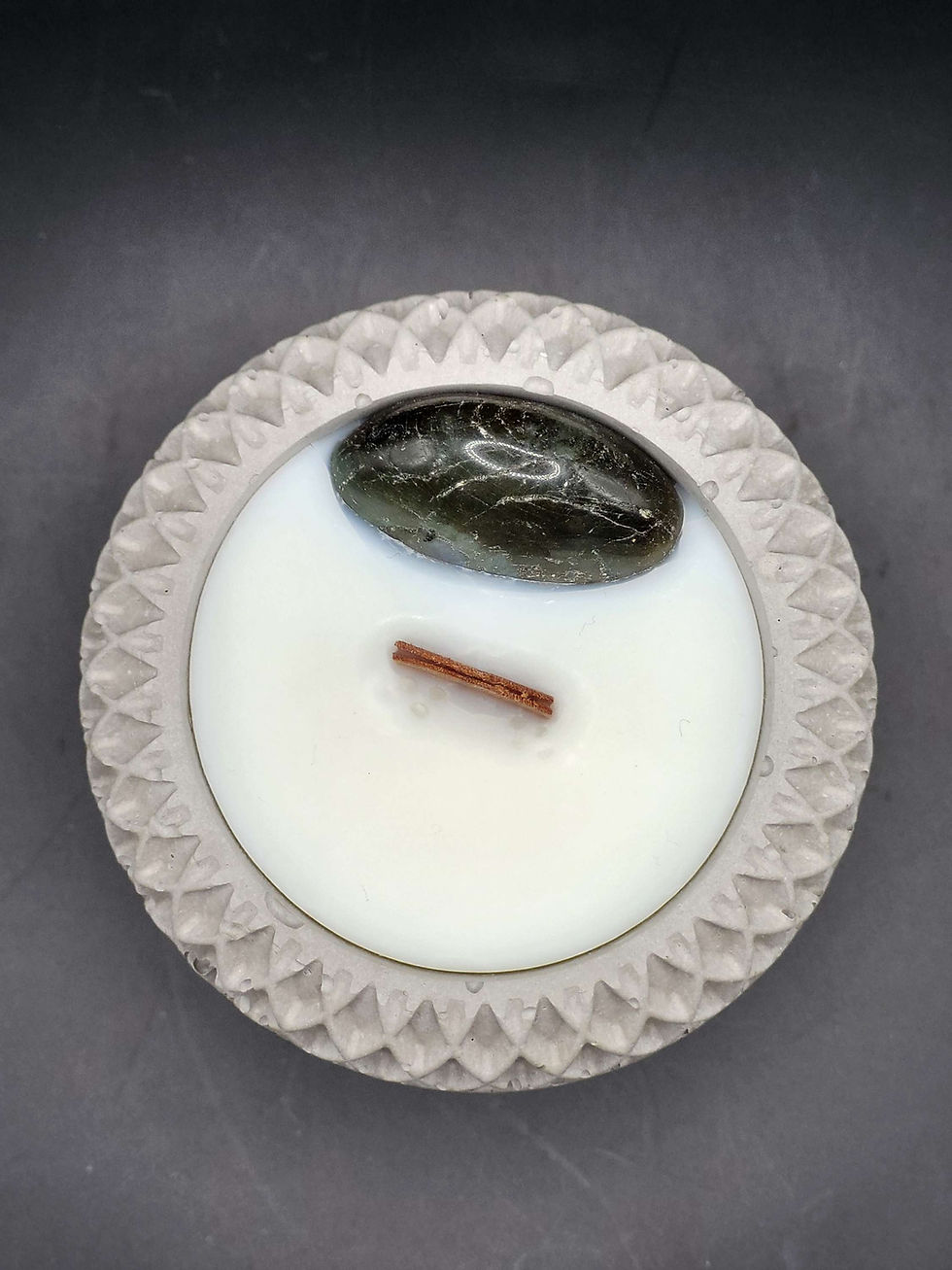Miniature : Bougie PROTECTION à l'encens et à la labradorite