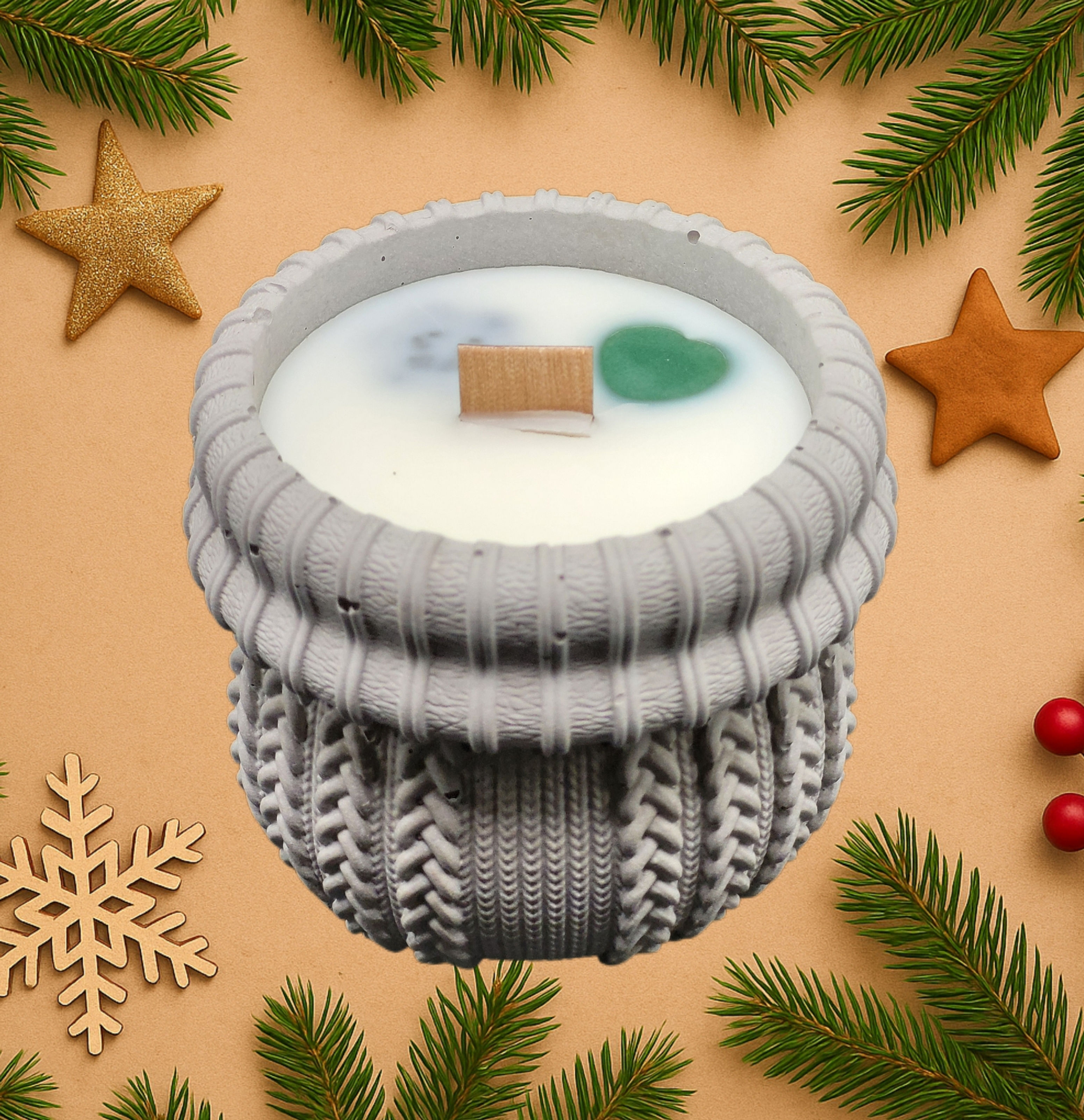 La bougie chaussette - 5 parfums au choix