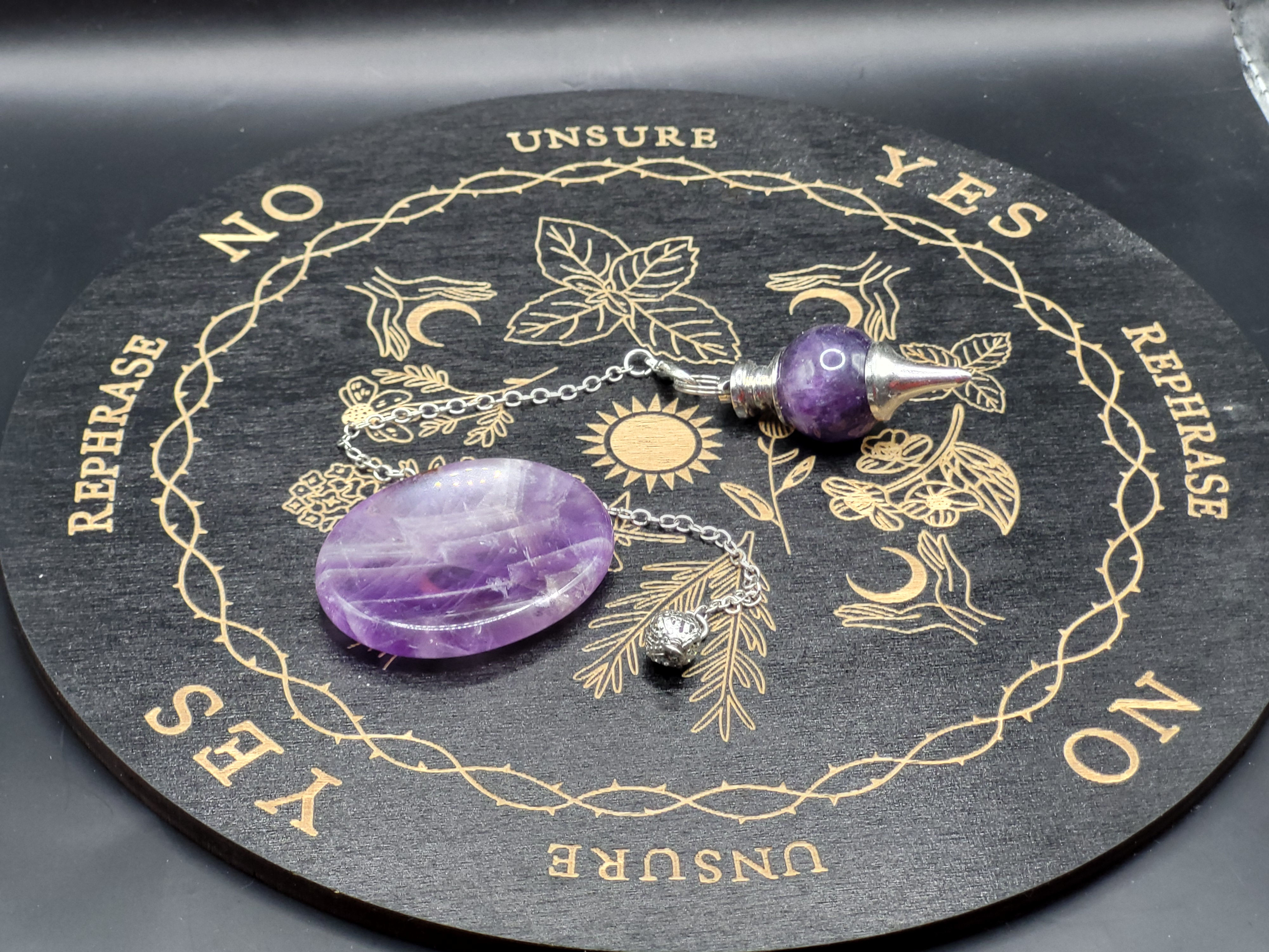 Kit de radiesthésie avec de l'améthyste