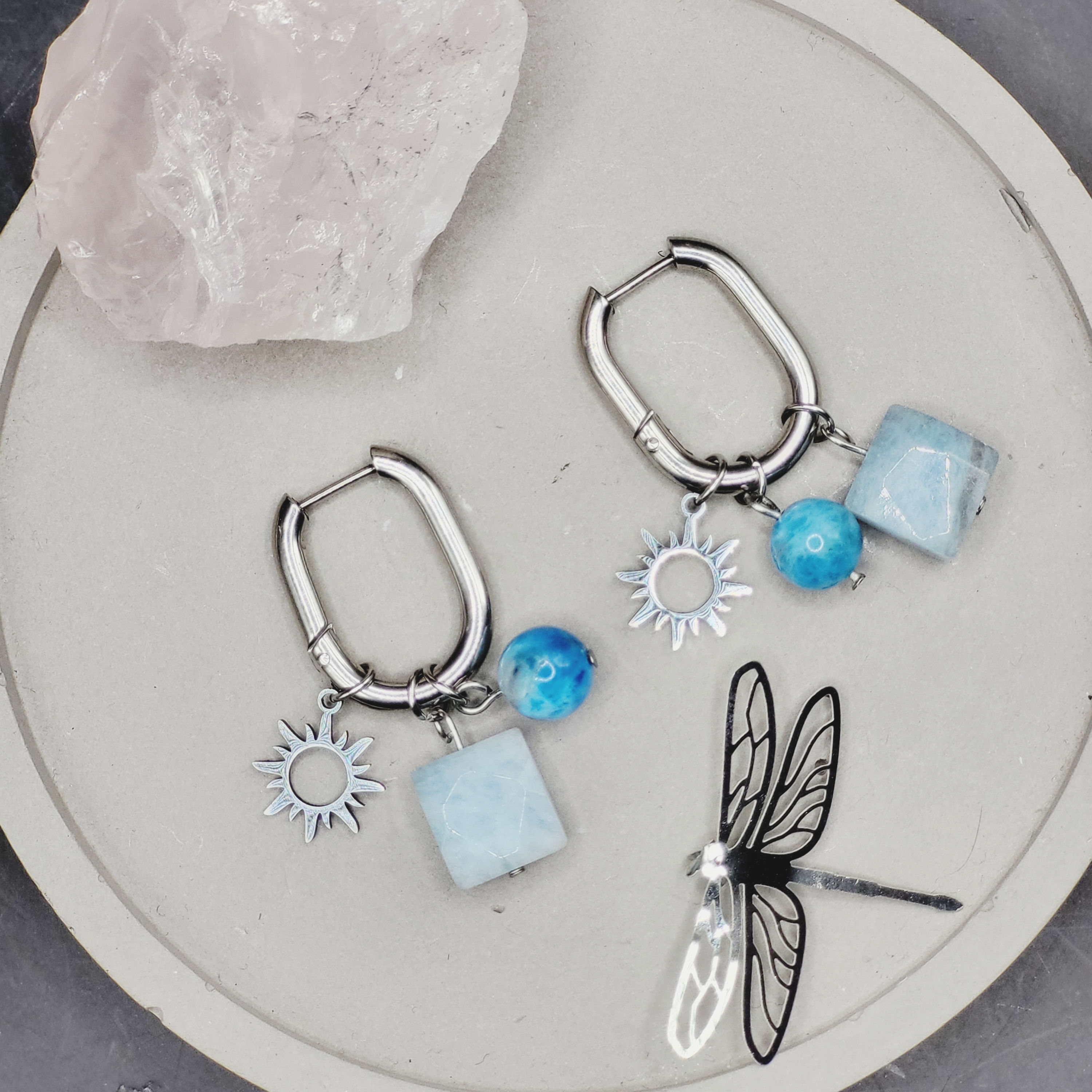 Créoles Intuitives - Apatite et Aigue-marine