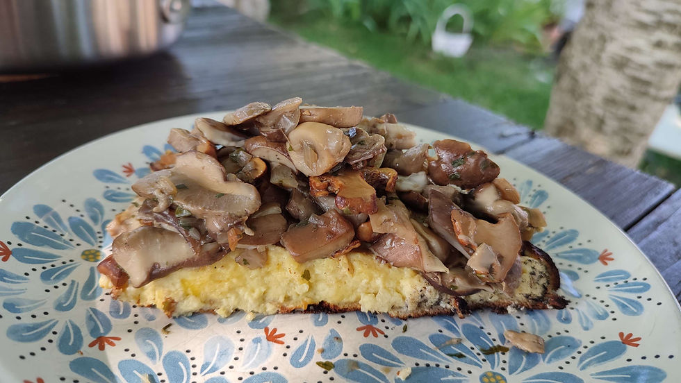 Préparation des champignons