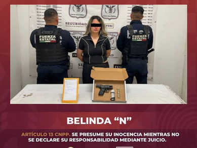 FUERZA ESTATAL DETIENE A MUJER ARMADA TRAS REPORTE A LA LÍNEA 9-1-1