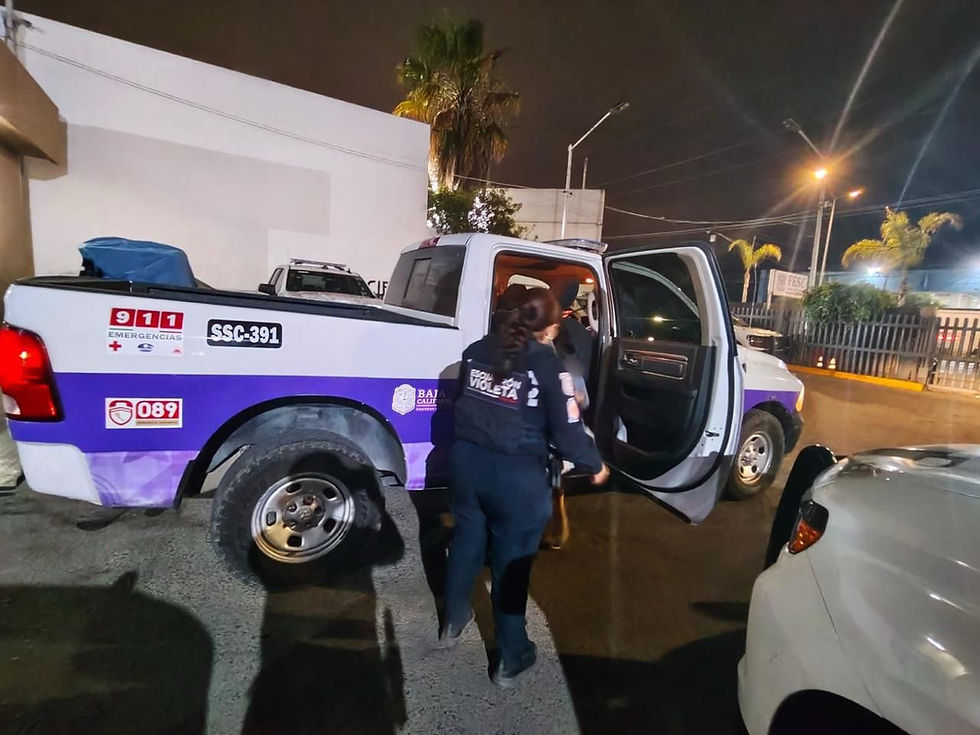 RESCATA ESCUADRÓN VIOLETA A MUJER EMBARAZADA VÍCTIMA DE VIOLENCIA FAMILIAR