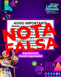 CONFIRMAN REALIZACIÓN DEL GRAN CARNAVAL DE ENSENADA 2026; DESMIENTEN RUMORES EN REDES SOCIALES