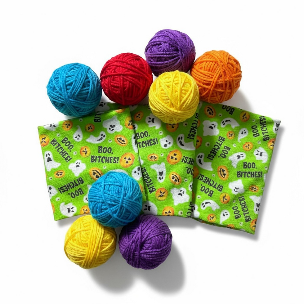 Thumbnail: Boo Bitches Yarn Cozy