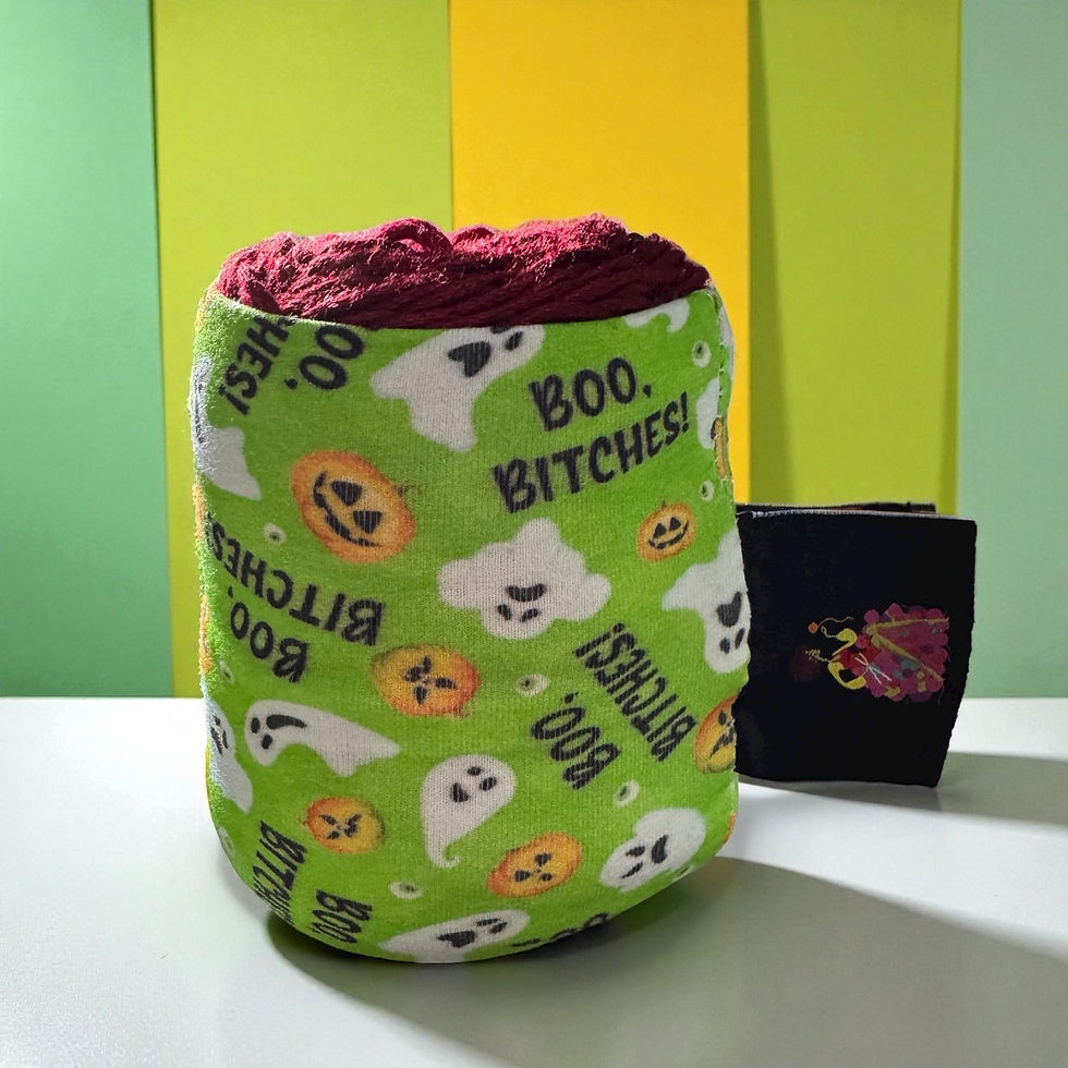 Thumbnail: Boo Bitches Yarn Cozy