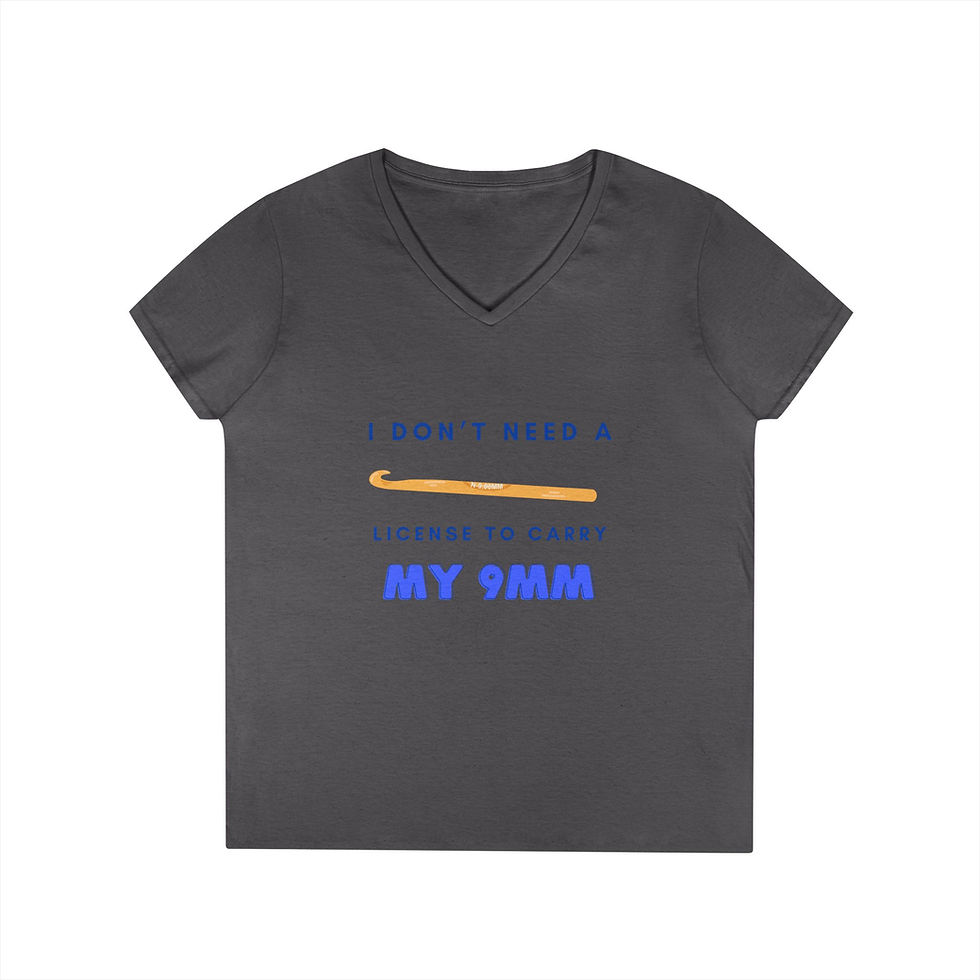 Thumbnail: "I Don't Need a License to Carry My 9MM" - Funny Women's T-Shirt