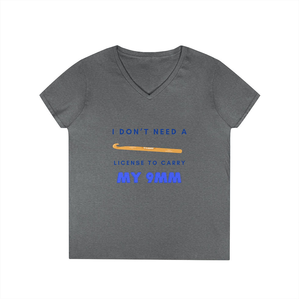 Thumbnail: "I Don't Need a License to Carry My 9MM" - Funny Women's T-Shirt