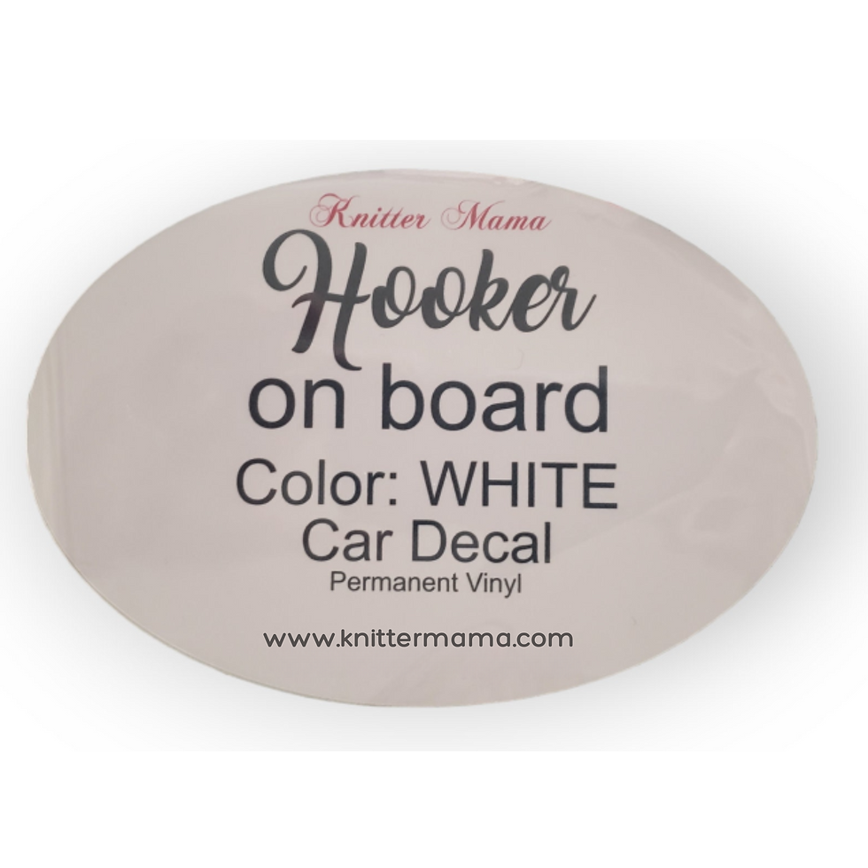 Thumbnail: Hooker on Board Vinyl Decal