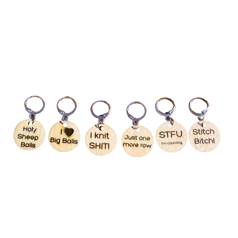 Sassy & Sweary Stitch Markers