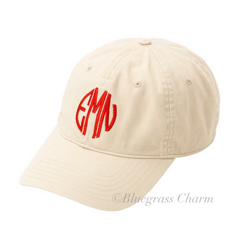 cute monogram hats