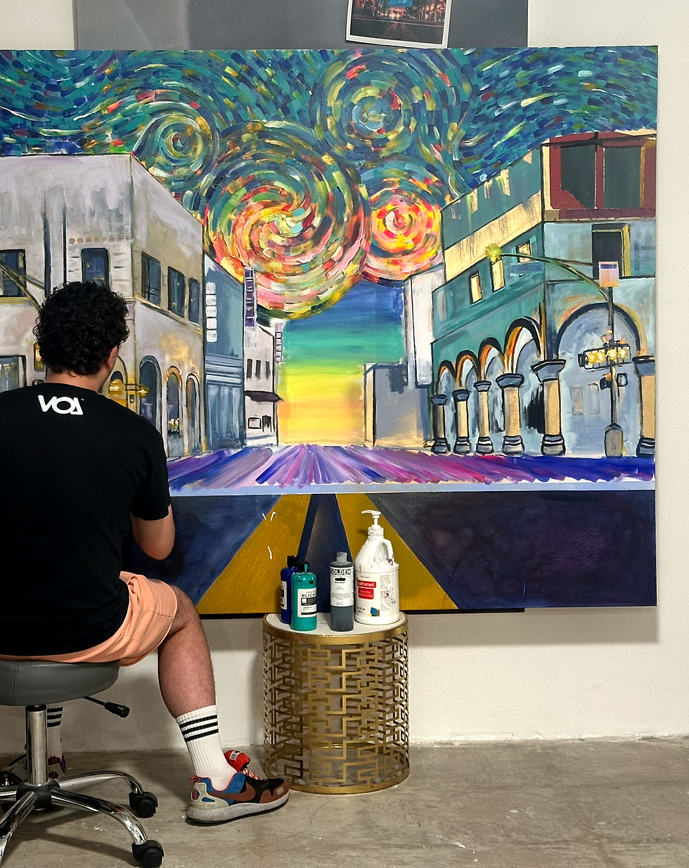 Vangong Venice painting done by the artist in the KARP Studio