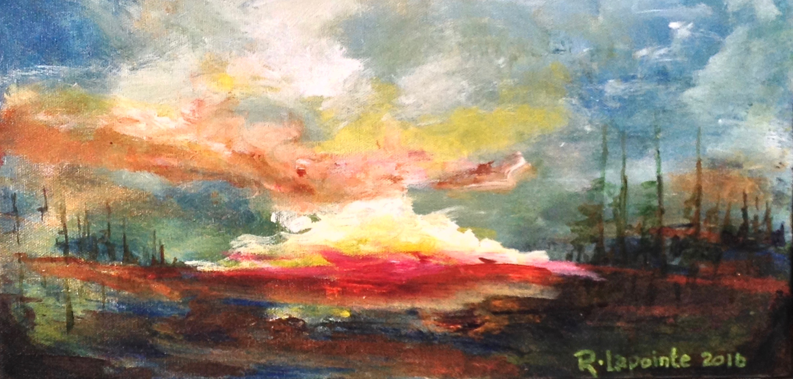 Burst 8"x20" $180