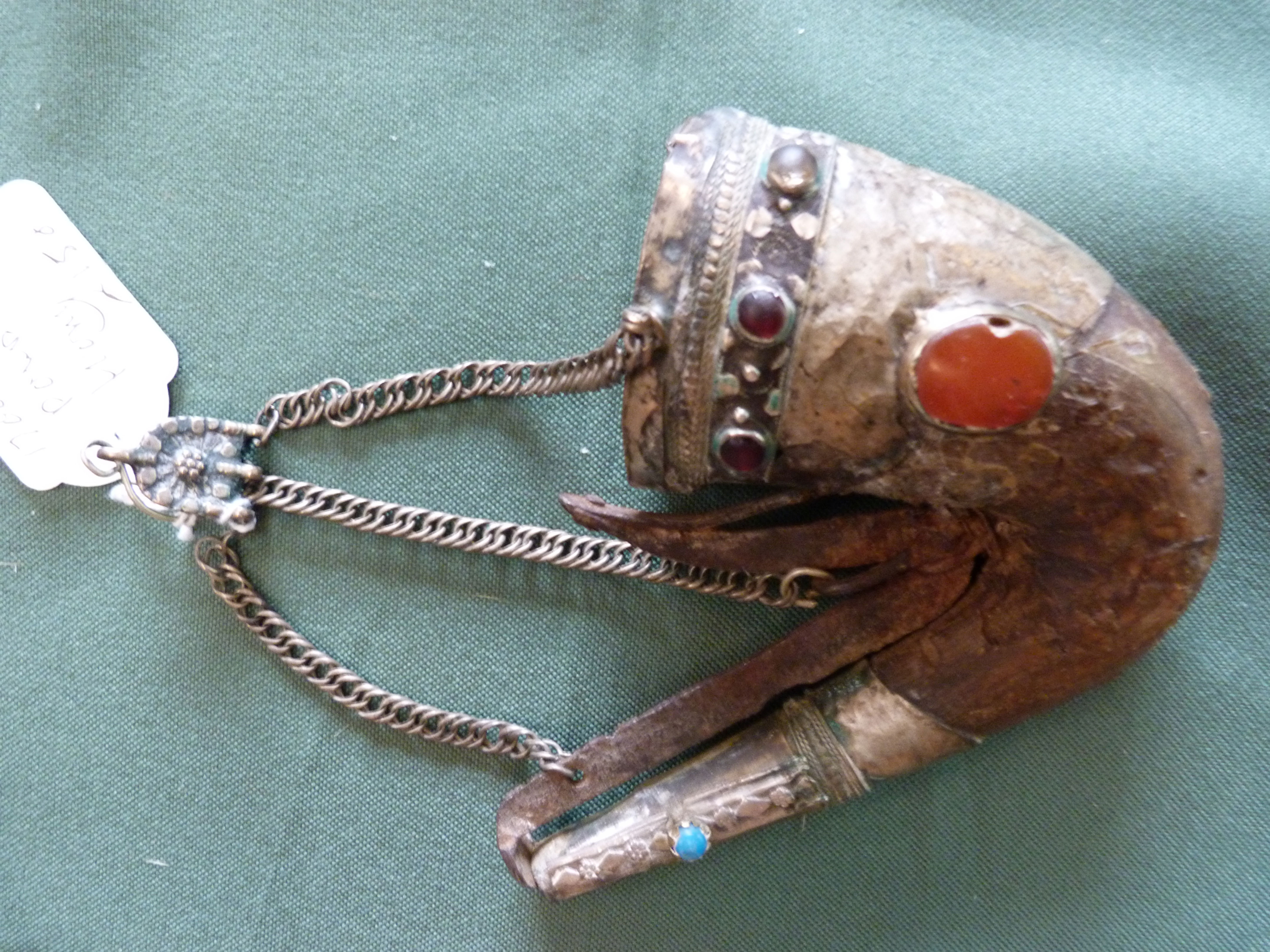 Silver Mounted Powder Flask No:3