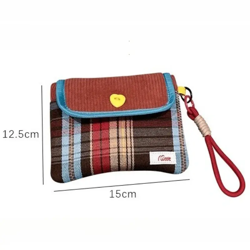 Miniatura: Data Cables Organizer Sanitary Pads Bag Large Capacity Contrast Color Cosmetic