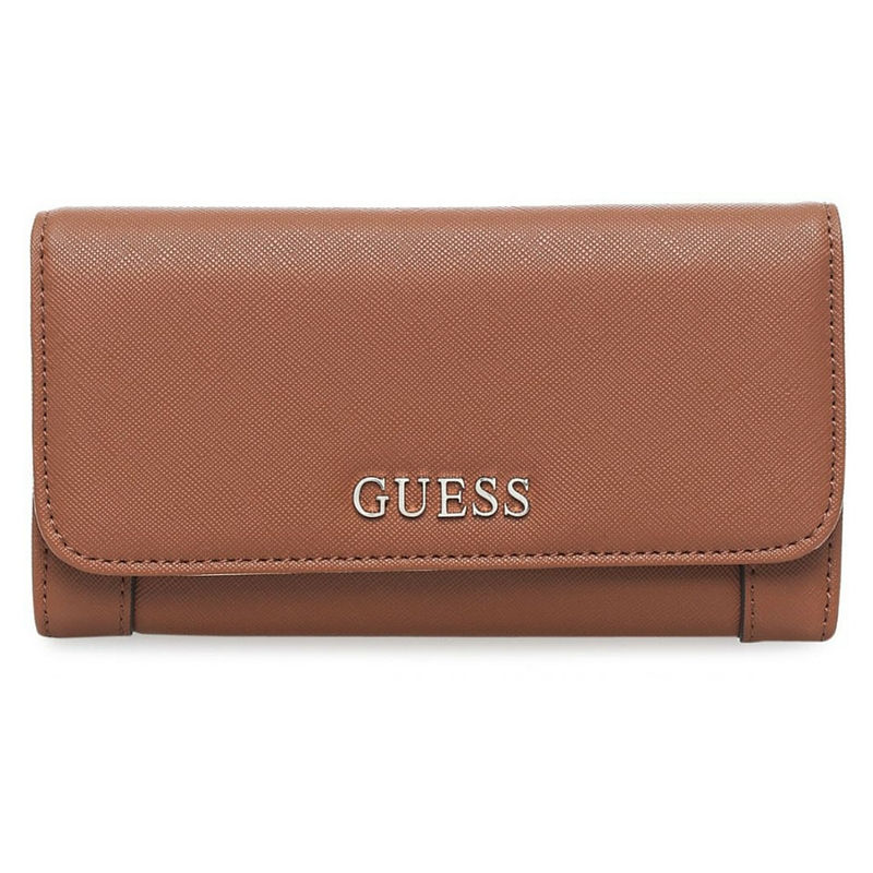 Thumbnail: Guess Slim Trifold Wallet for Women - RED