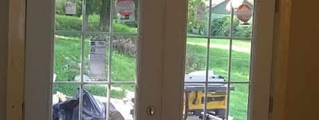 Interior carpentry; Install French doors; interior remodel.