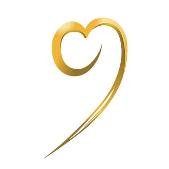 Photo of the ARC golden heart logo.