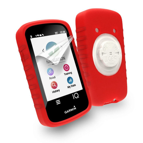 TUFF LUV 3 in 1 Combo Silicone Twin Dual layer Double Protective Skin Case Compatible With Garmin Edge 820 with Out-Front Handlebar Mount - White/Black TUFF LUV 3 in 1 Combo Silicone Twin Dual layer Double Protective Skin Case Compatible With Garmin Edge 820 with Out-Front Handlebar Mount - White/Black