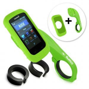 Thumbnail: 3 in 1 Combo Gel Skin Case for Garmin Edge 1000 with Mount - Green