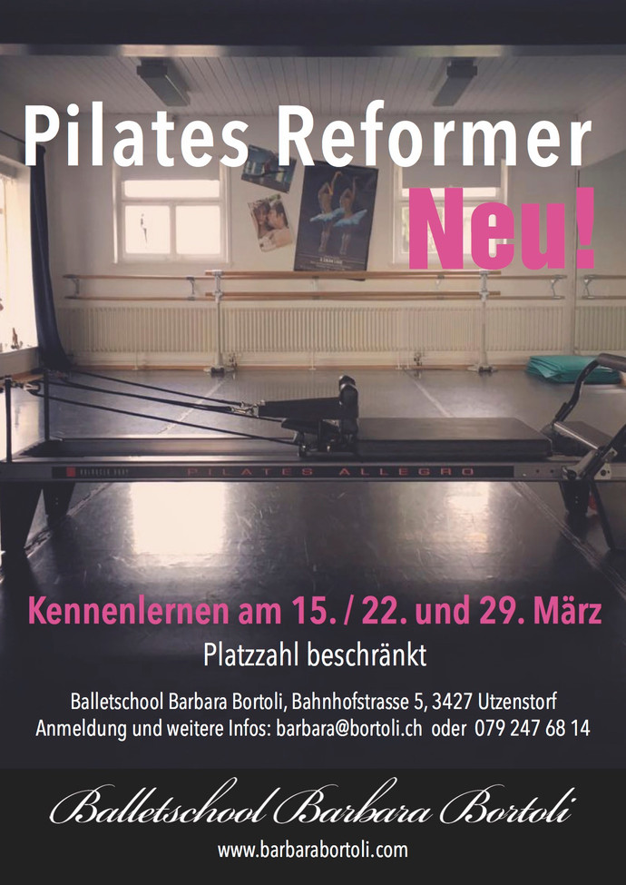 Neues Kursangebot: Pilates Reformer