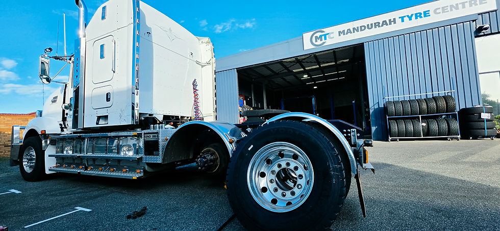 Kenworth truck in workshop