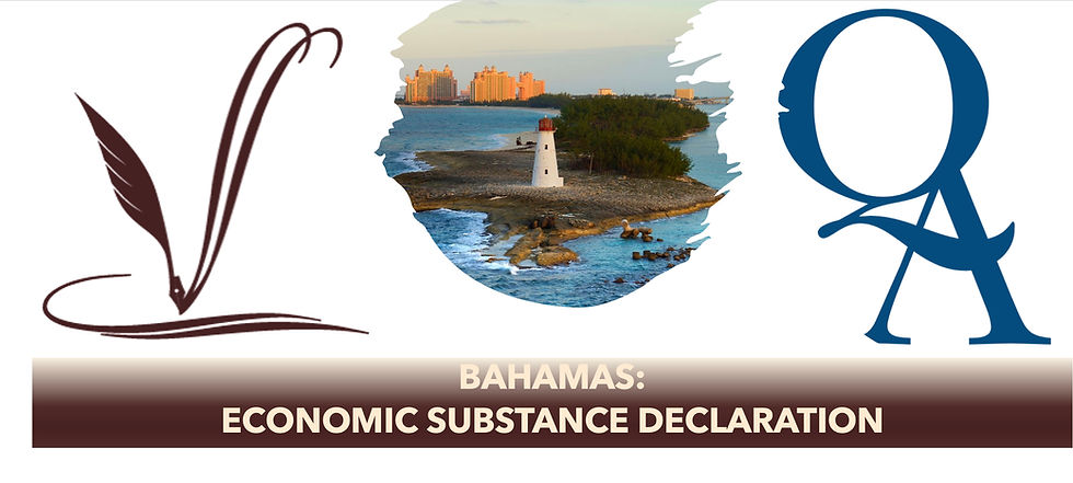 BAHAMAS – ECONOMIC SUBSTANCE DECLARATION