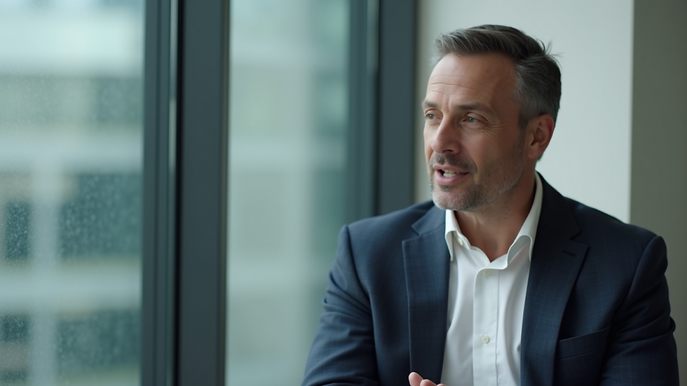 Close-up view of a professional discussing trust and corporate services