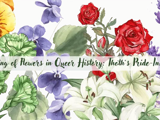 The Meaning of Flowers in Queer History: Thoth’s Pride-Inspired Tees
