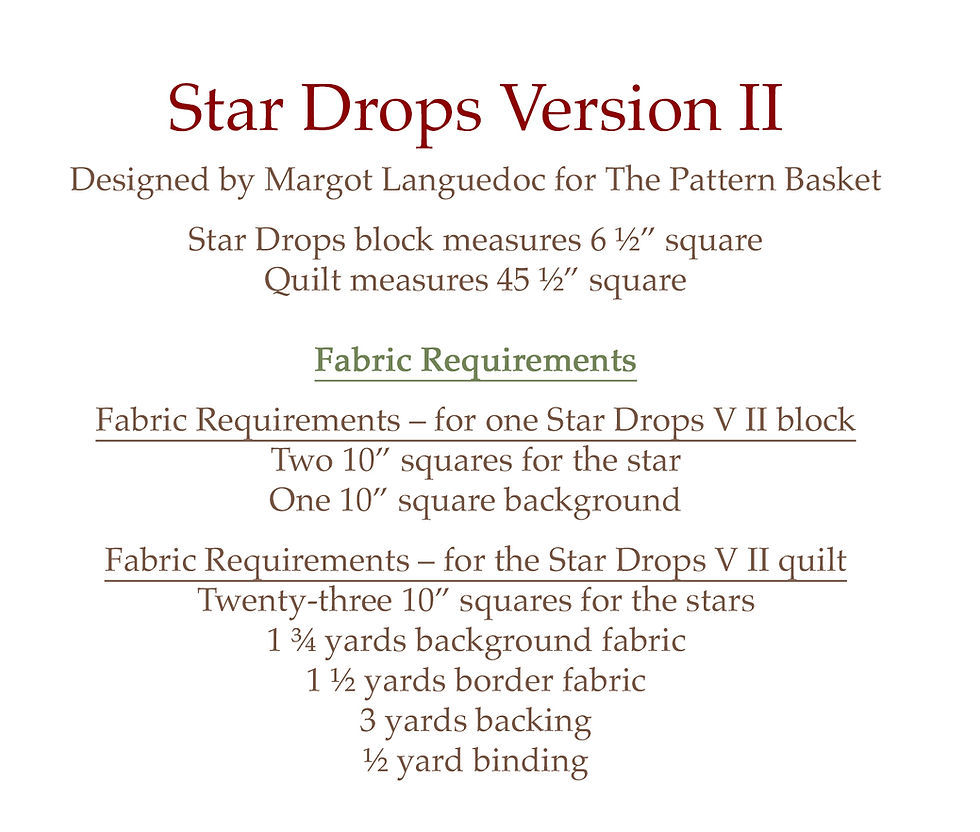 Thumbnail: Star Drops Version II - Pin Pillows (PDF)