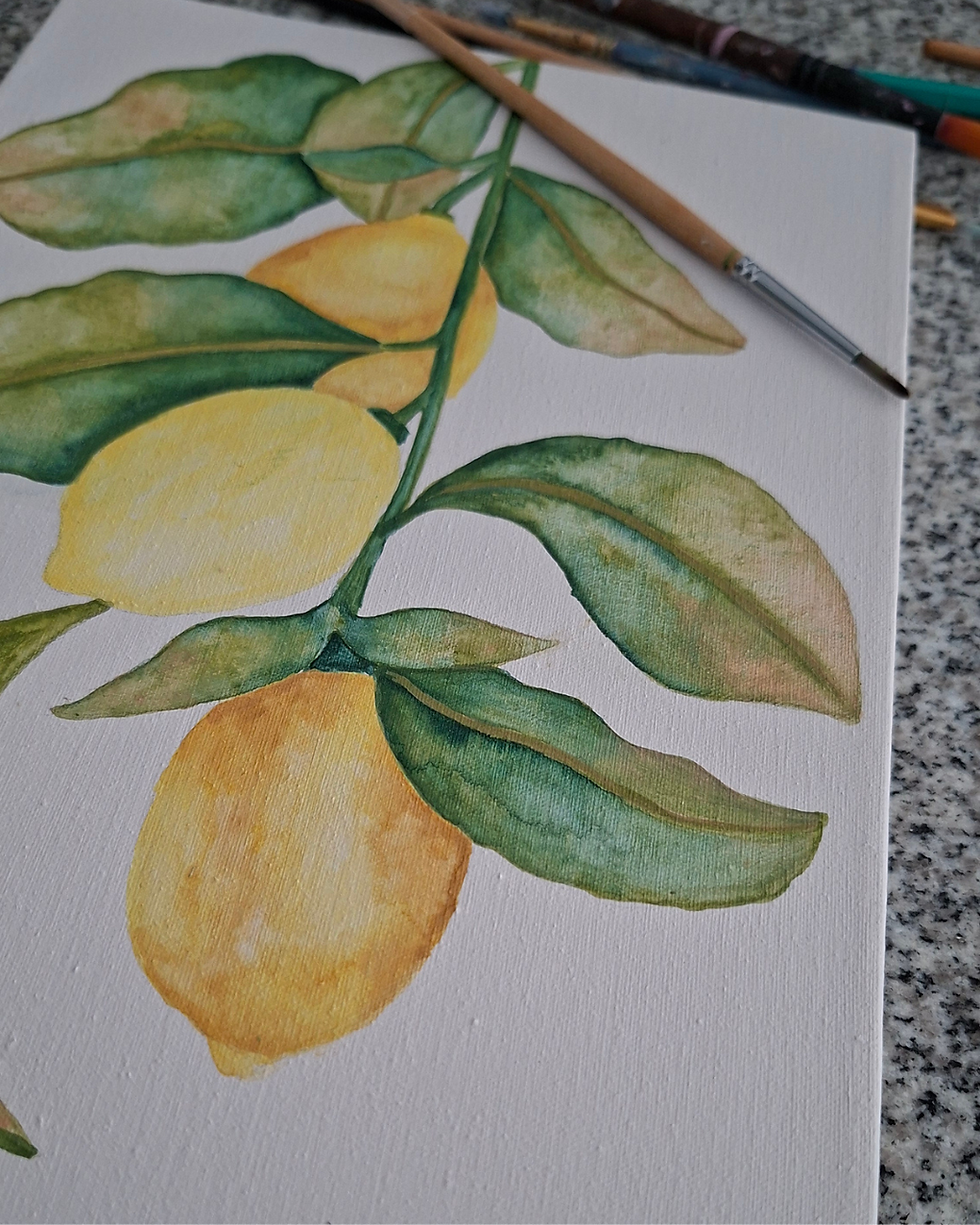 Miniatura: Limones abstractos