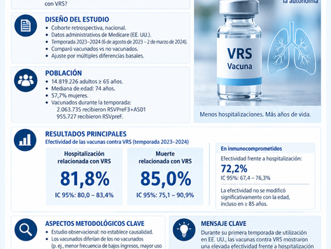 Vacunación anti VRS efectiva en ancianos
