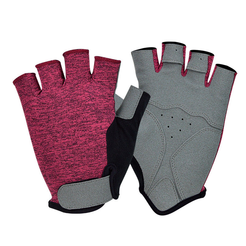 Thumbnail: knitted cycling gloves breathable biking gloves half finger Anti-slip bike glove