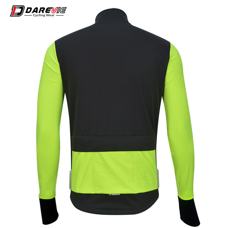 Thumbnail: Men's winter thermal long sleeve with thumb brace cycling jacket