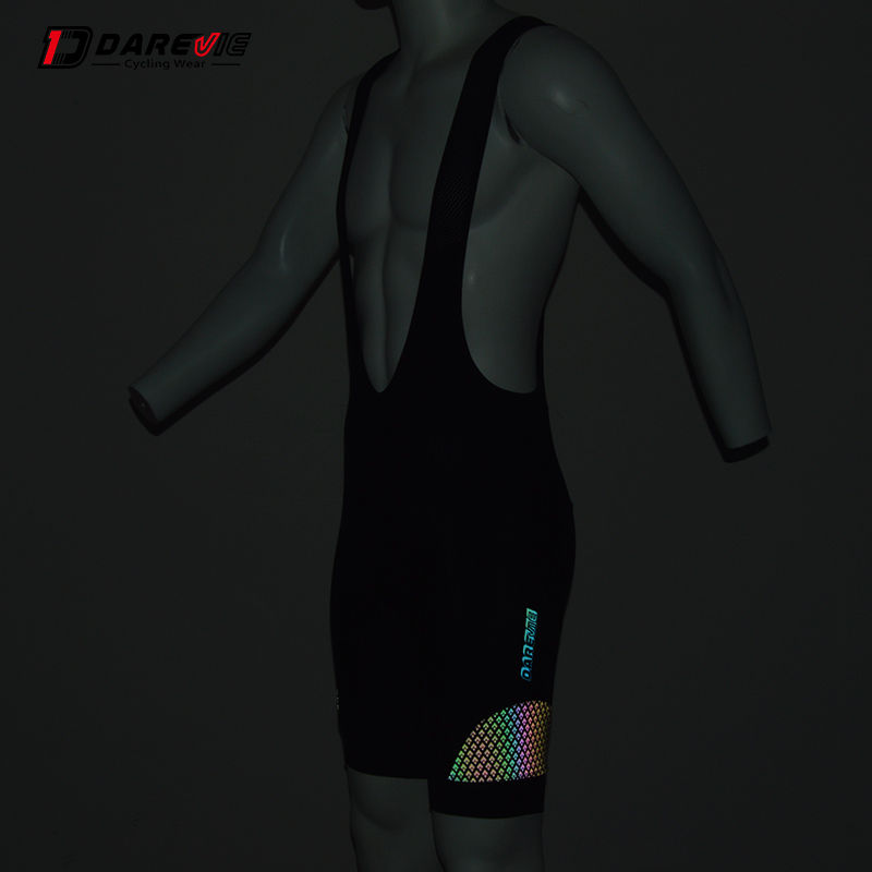 Thumbnail: DVP051 Men Rainbow reflective 1/2 bib shorts