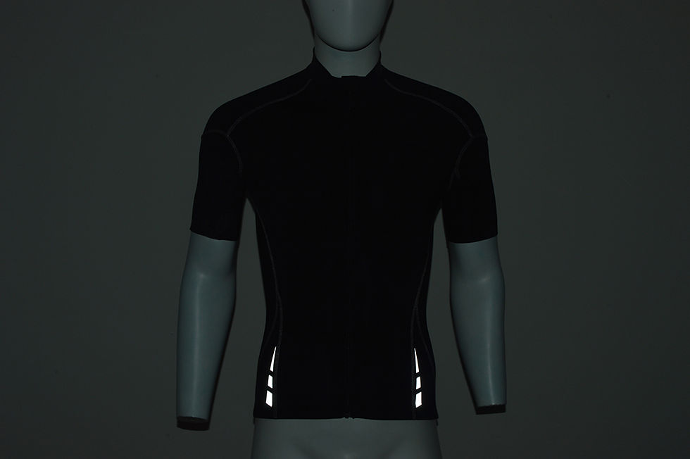 Thumbnail: 100% Polyester Lycra Fabric Reflective Customized Design Cycling Jersey Clothing