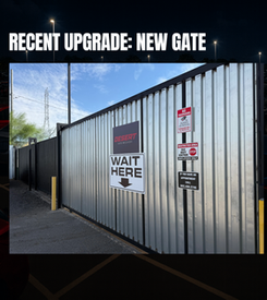 Controlled access entry points to ensure vehicle security and accountability.