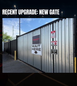 Controlled access entry points to ensure vehicle security and accountability.