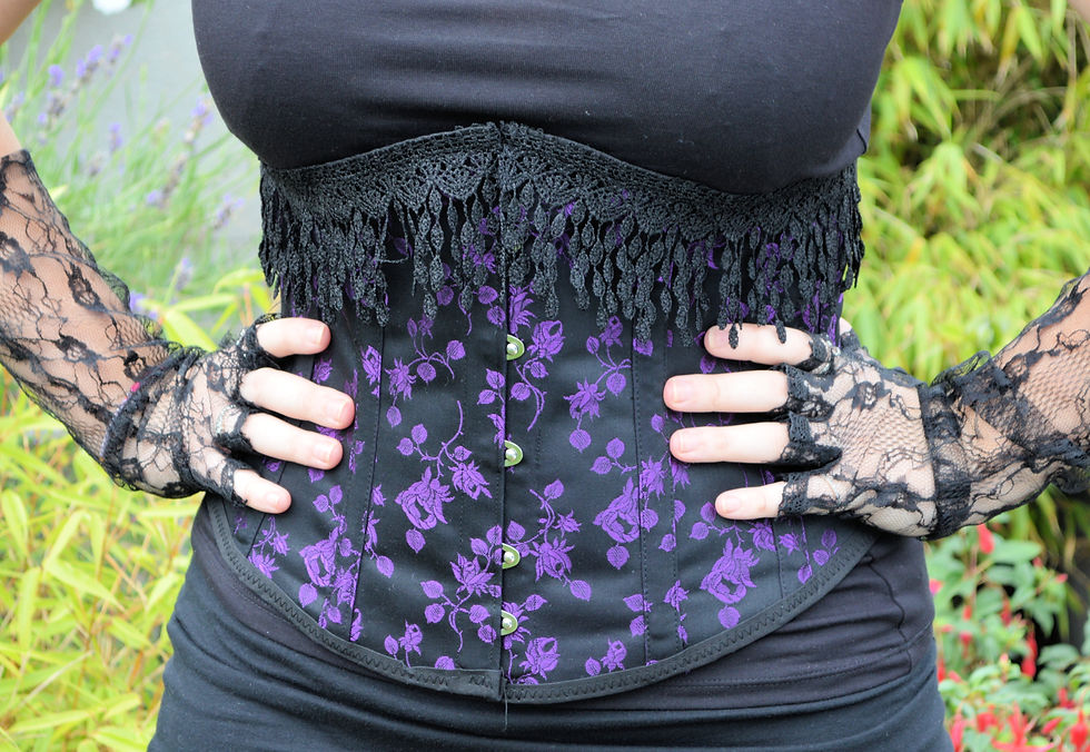 Thumbnail: Delphinia Waist Clincher Corset Under Bust