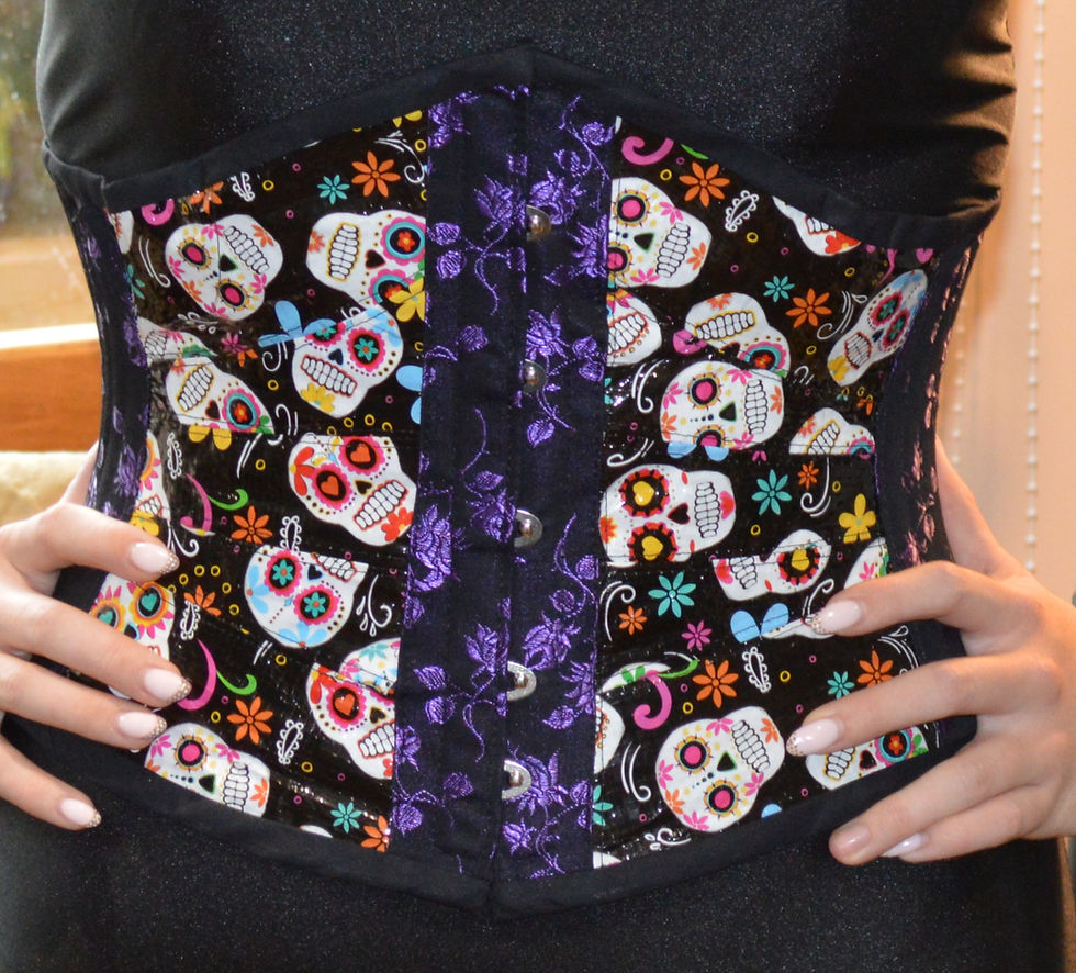 Thumbnail: Halloween Steel Boned Corset