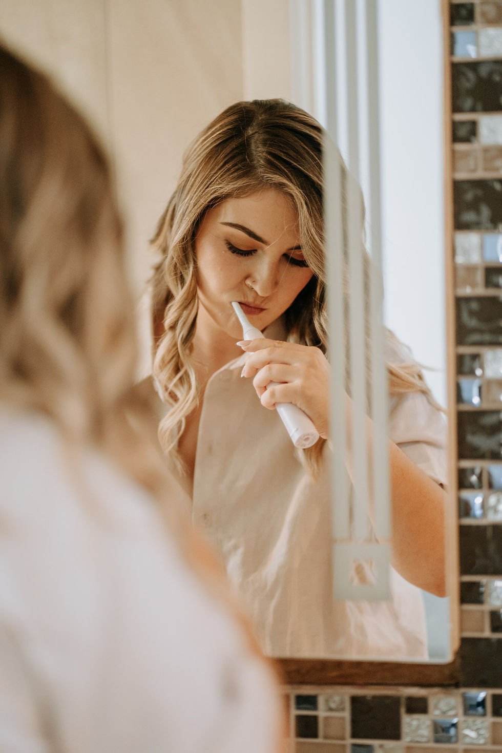 Bridal hair and makeup at Turanga Creek, a real wedding photographed by Popin Wedding