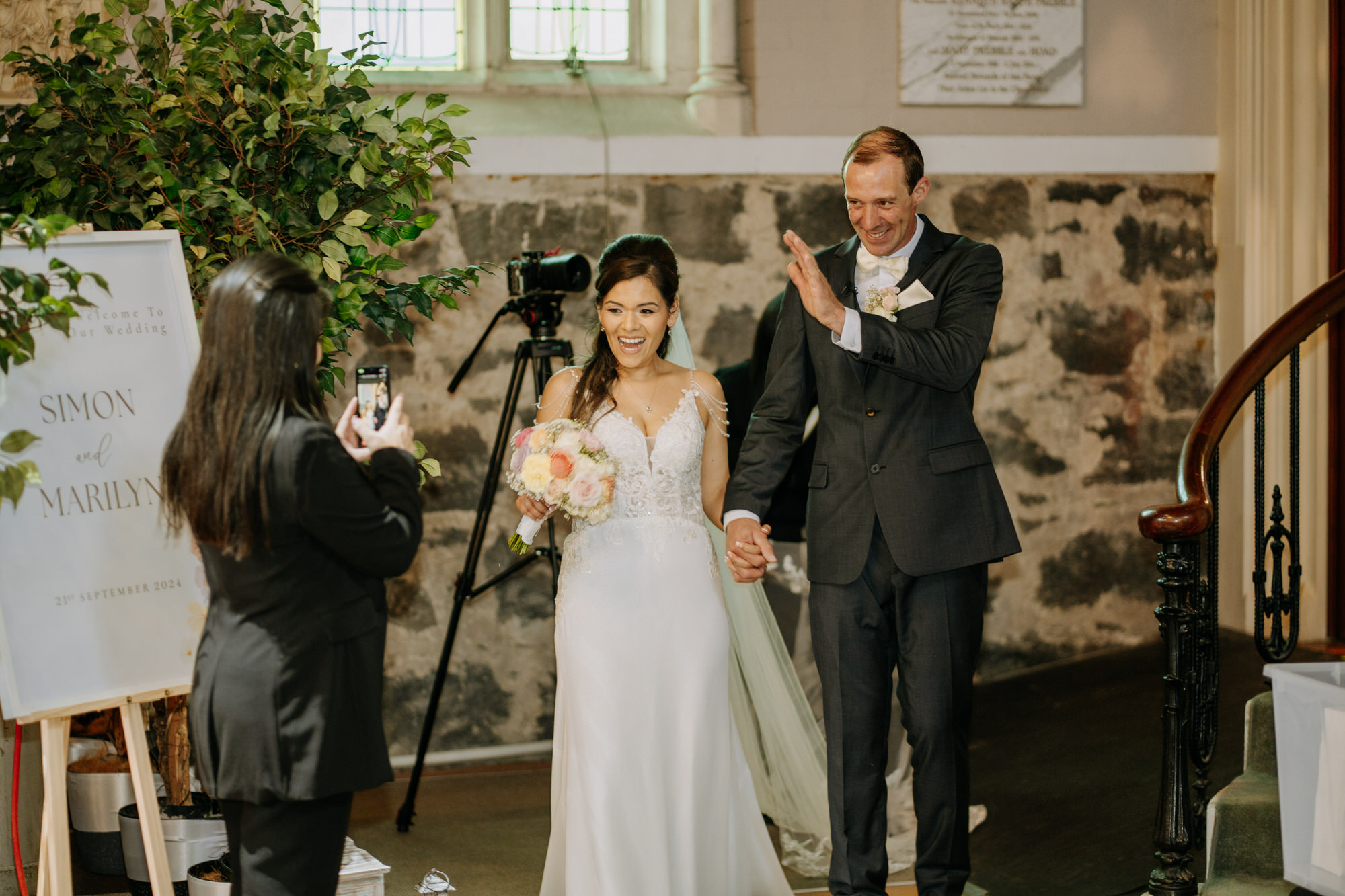 A candid moment from Marilyn and Simon’s St Pauls Church wedding (39 of 82)