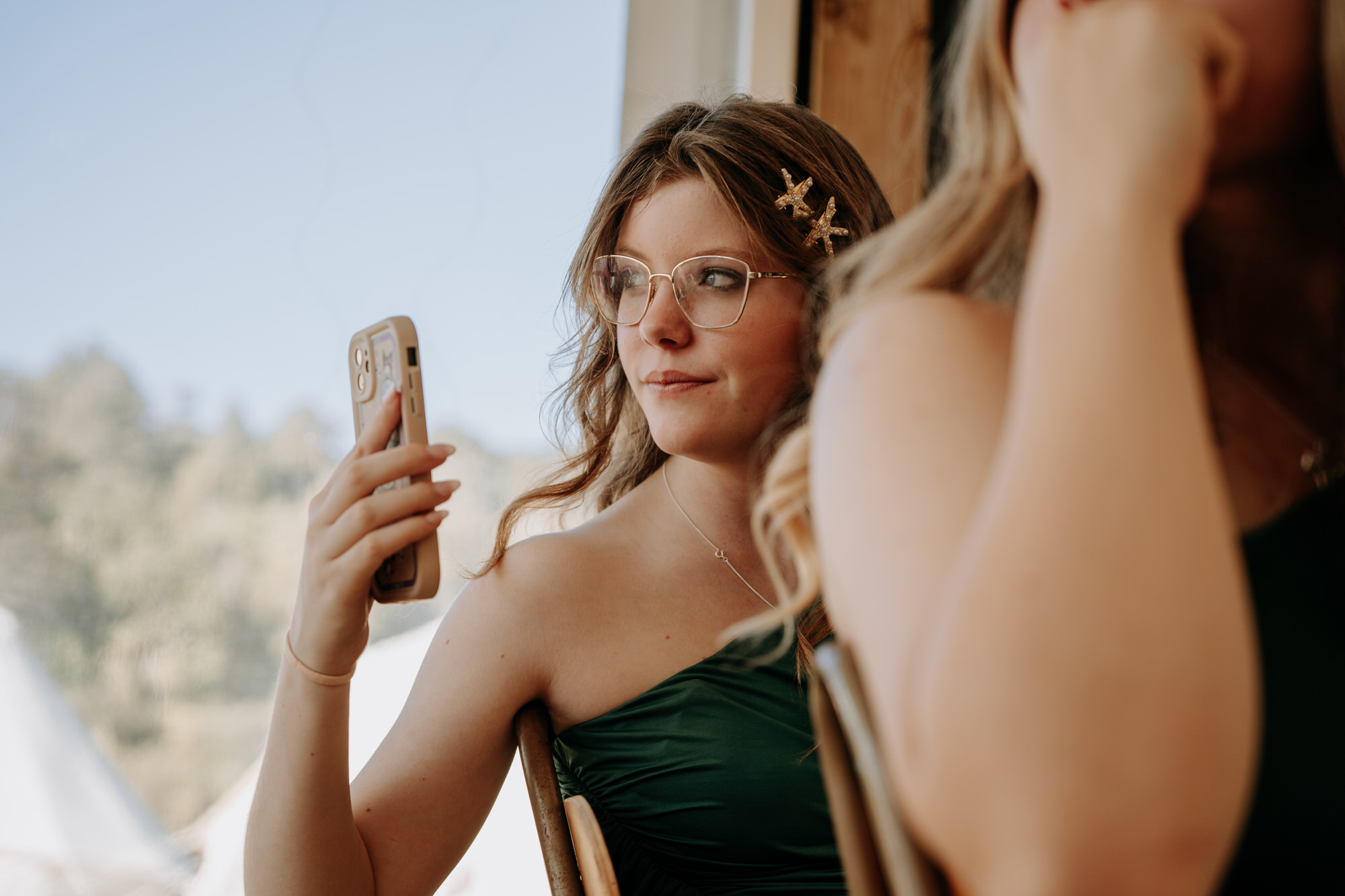 A candid moment from Nekel and Glen’s Waterfall Farm wedding (87 of 126)