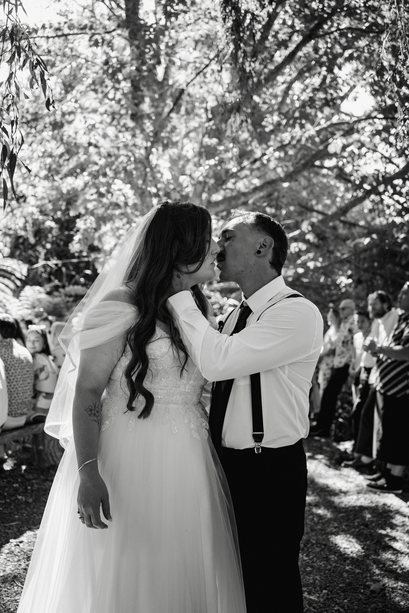 A candid moment from Nekel and Glen’s Waterfall Farm wedding (23 of 126)